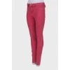 Raspberry jeans with tag