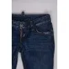 Dark blue low-rise jeans 