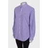 Purple check shirt