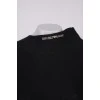 Black asymmetrical poncho