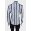 Fitted striped shirt
