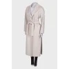 Wool and cashmere maxi coat