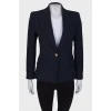 Fitted navy blue jacket