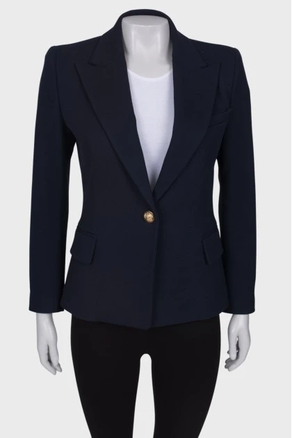 Fitted navy blue jacket