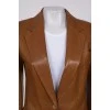 Light brown leather jacket