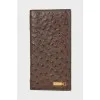 Embossed leather card holder