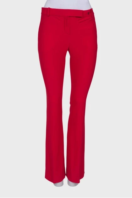 Red dress pants
