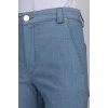 High waisted blue trousers