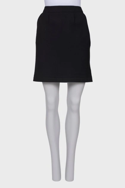 Black straight skirt