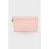 Quilted leather clutch
