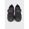 Men's black chunky sneakers