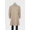 Men's single-breasted trench coat