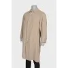 Men's single-breasted trench coat
