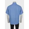 Men's light blue short sleeve shirt