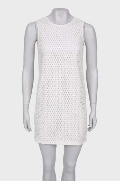 White dress with a pattern