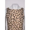Sleeveless leopard print dress