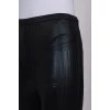 Eco-leather patterned leggings