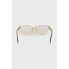 Diopter glasses with gold frame