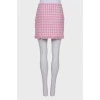 Houndstooth wrap skirt with tag