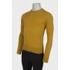 Men's cashmere mustard sweater