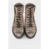 Men's boots in print