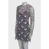 Openwork dress with flowers