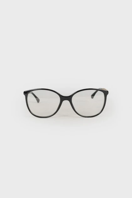 Black glasses with rhinestones