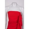 Red dress with frill