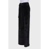High waist palazzo trousers with tag