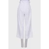 High waisted white culottes
