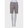 Gray straight fit shorts with tag