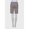 Gray straight fit shorts with tag