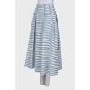 Horizontal striped maxi skirt