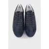 Men's mixed leather sneakers