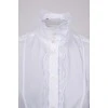 Shirt with lace frill
