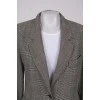 Wool jacket with glen weave