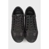 Combined black sneakers