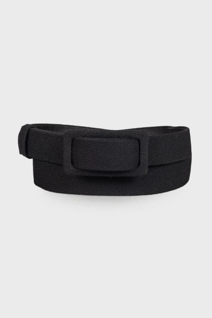 Textile black belt