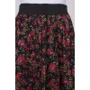 Black skirt in floral print