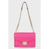 Pink bag with golden chain
