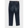 Men's blue jeans with gradient
