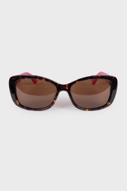 Two-tone print sunglasses