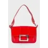 Red patent leather bag