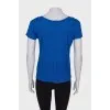 Blue translucent T-shirt
