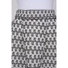 Black and white skirt with tag pockets