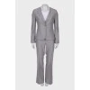 Light gray wool suit