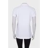 White T-shirt with embroidered logo