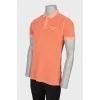 Men's light orange polo shirt