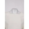 Milk blouse with ruffles
