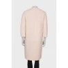 Light pink coat with buttons